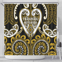 Aotearoa Taranaki Shower Curtain Maori Tribal Pattern