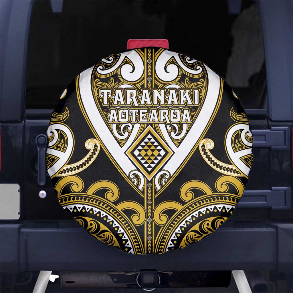 Aotearoa Taranaki Spare Tire Cover Maori Tribal Pattern