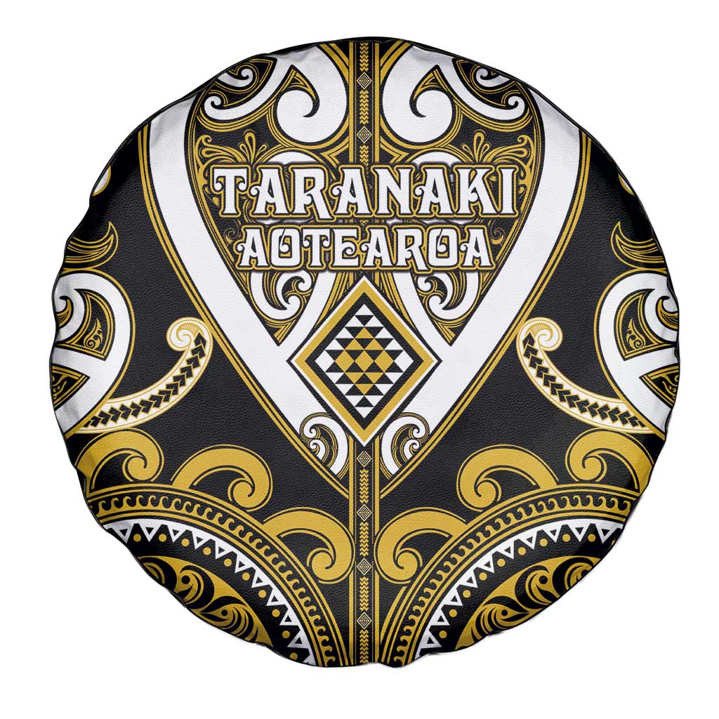 Aotearoa Taranaki Spare Tire Cover Maori Tribal Pattern