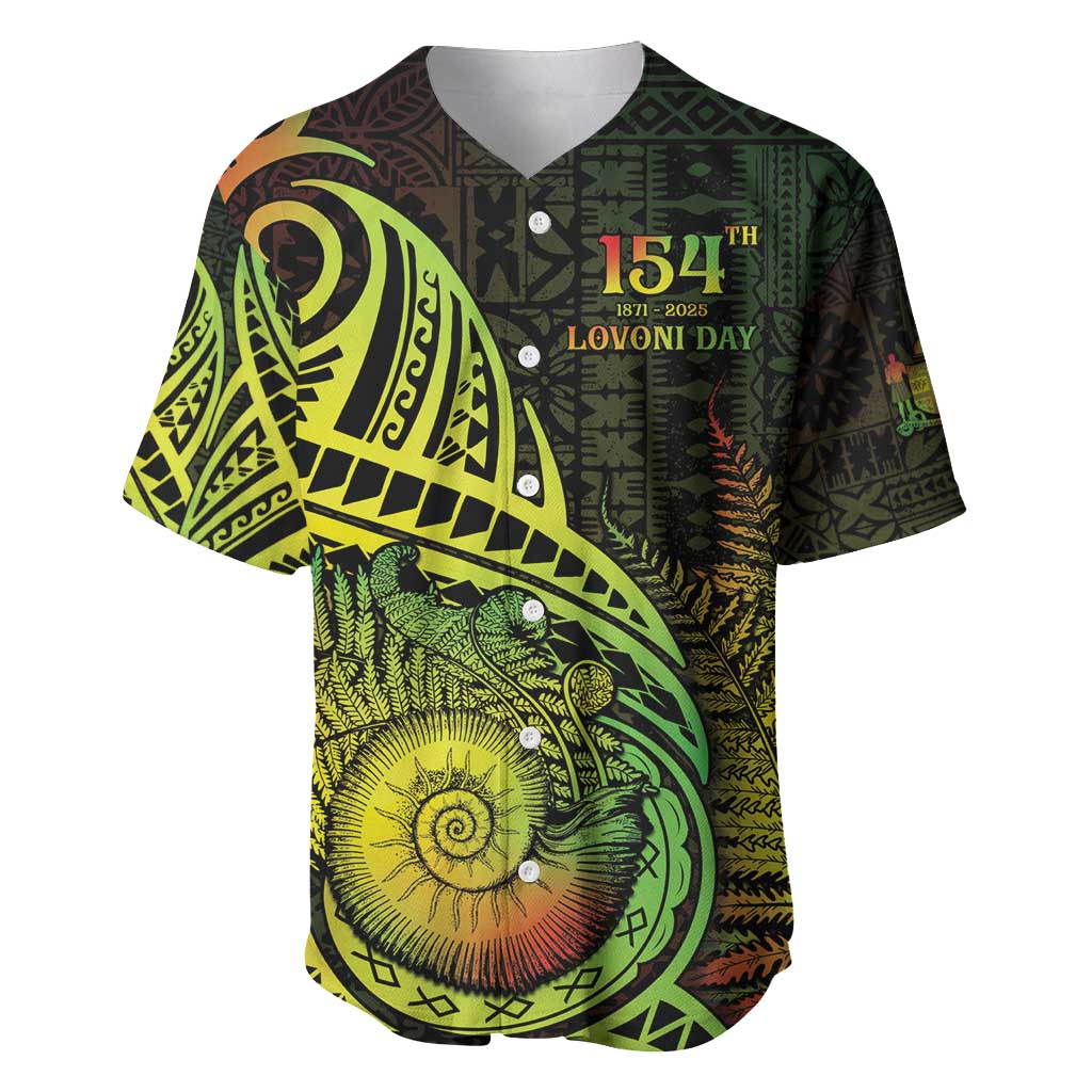 Personalised Fiji Lovoni Day Baseball Jersey 154th Years