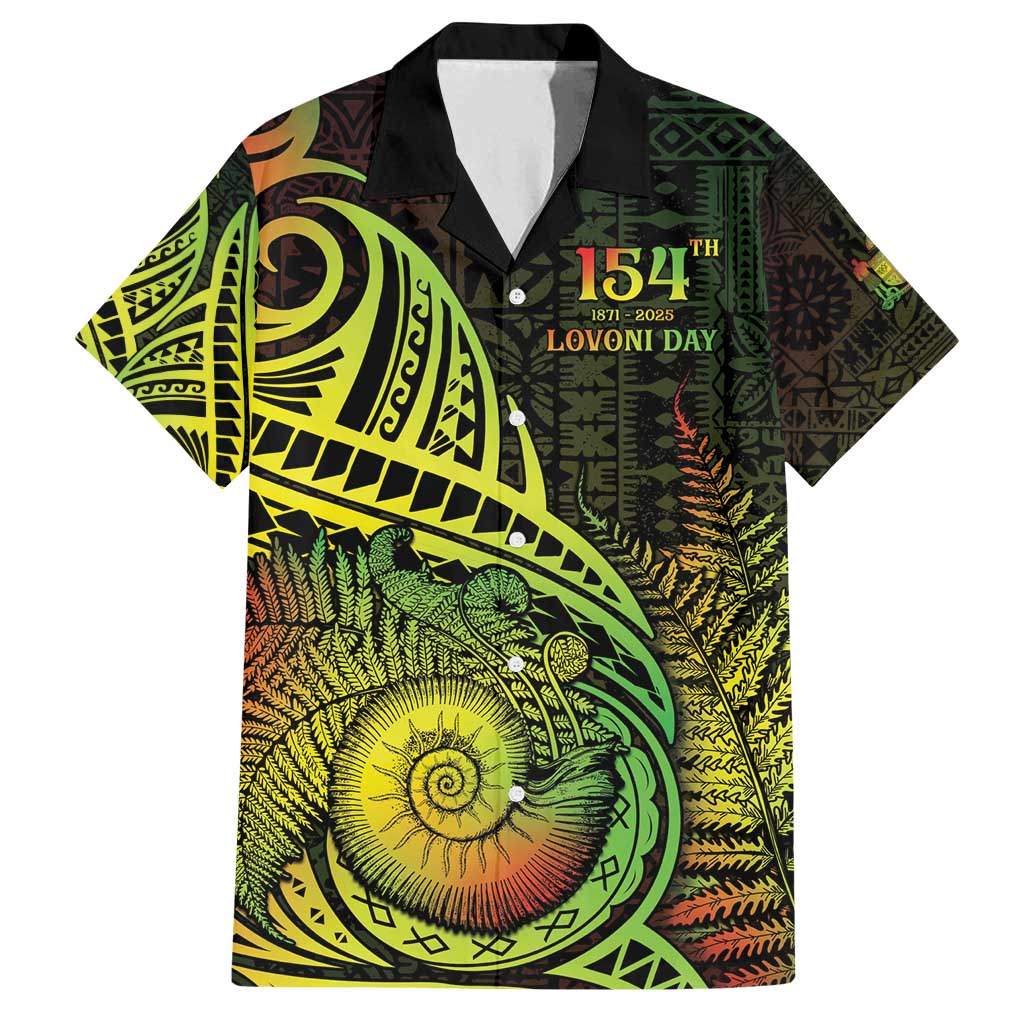 Personalised Fiji Lovoni Day Family Matching Summer Maxi Dress and Hawaiian Shirt 154th Years