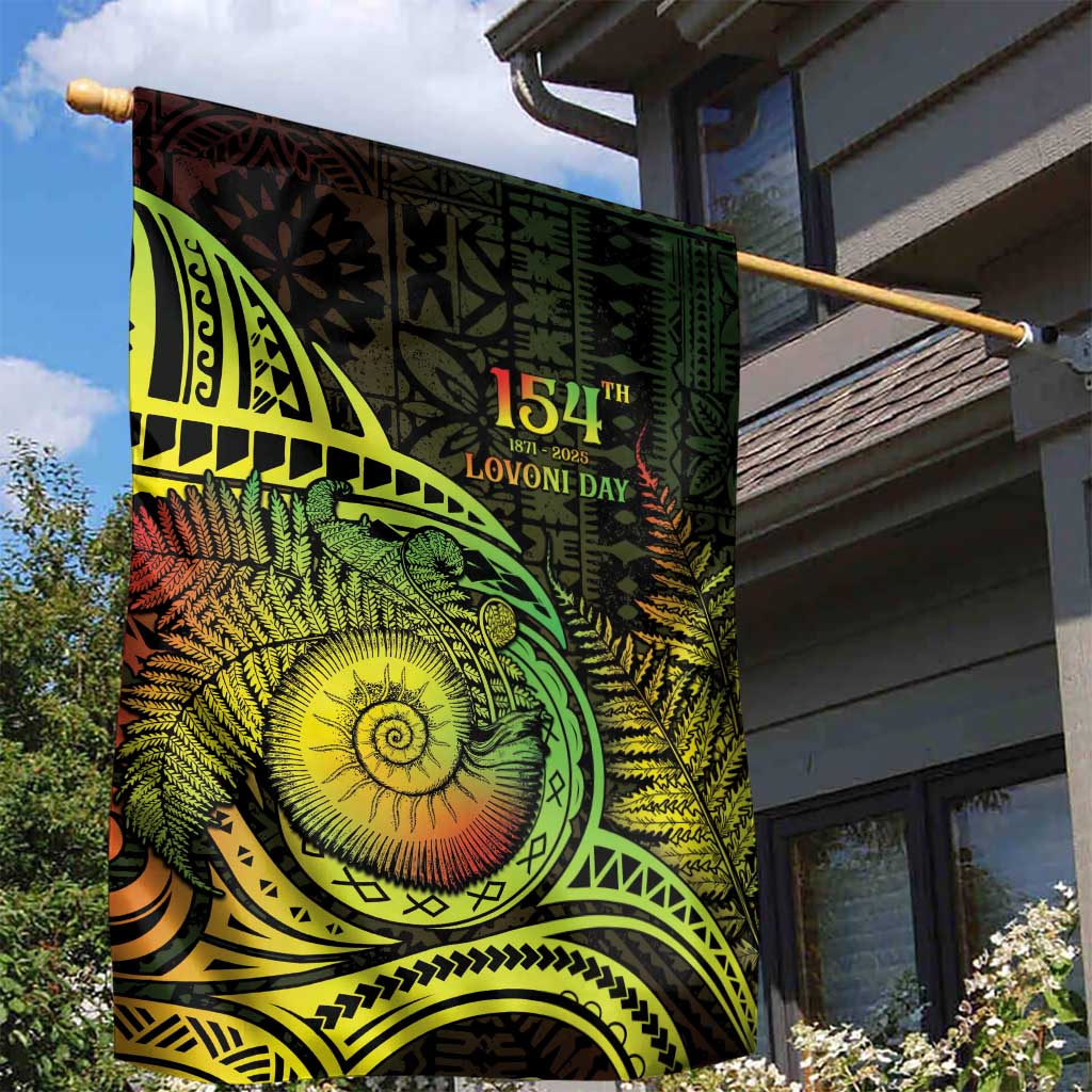 Fiji Lovoni Day Garden Flag 154th Years