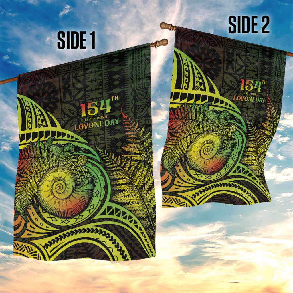 Fiji Lovoni Day Garden Flag 154th Years
