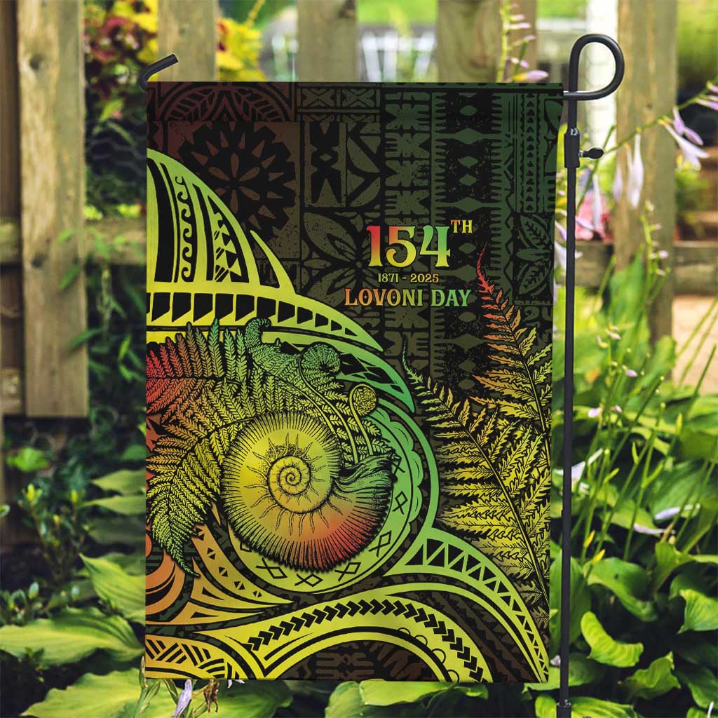 Fiji Lovoni Day Garden Flag 154th Years