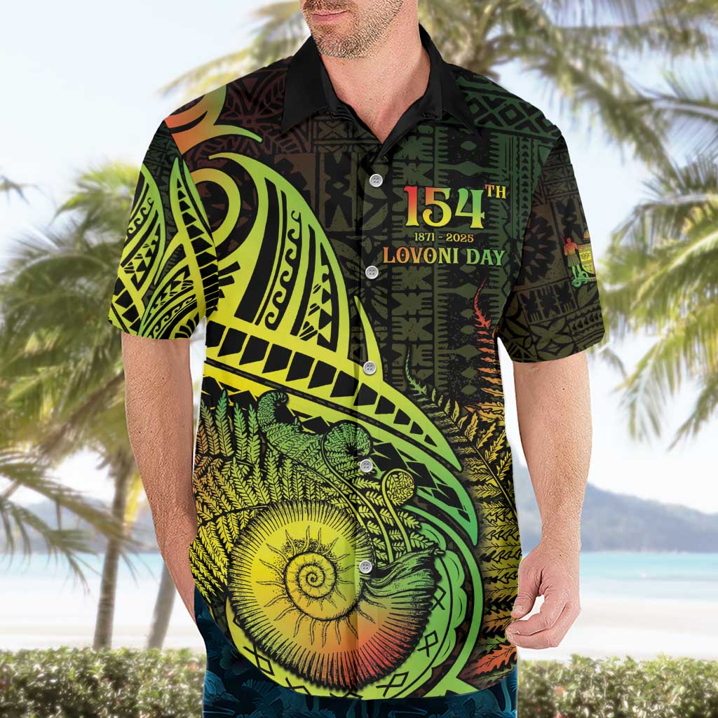 Personalised Fiji Lovoni Day Hawaiian Shirt 154th Years