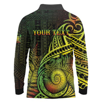 Personalised Fiji Lovoni Day Long Sleeve Polo Shirt 154th Years