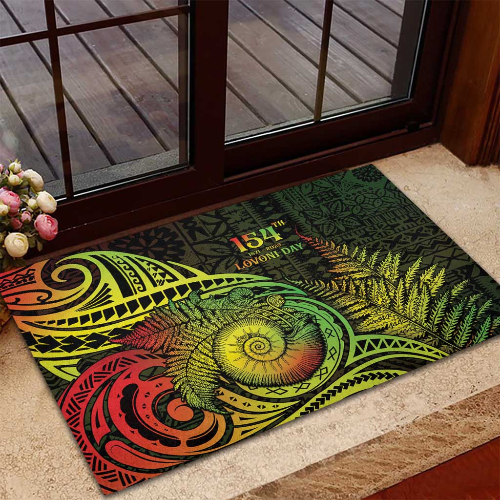 Fiji Lovoni Day Rubber Doormat 154th Years