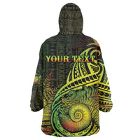 Personalised Fiji Lovoni Day Wearable Blanket Hoodie 154th Years