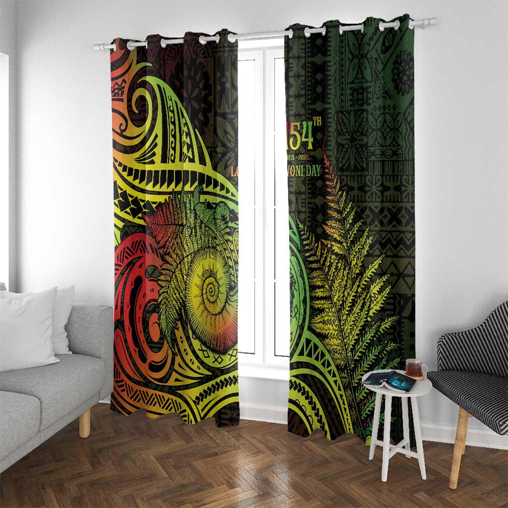 Fiji Lovoni Day Window Curtain 154th Years