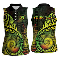 Personalised Fiji Lovoni Day Women Sleeveless Polo Shirt 154th Years