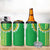 Fiji Lovoni 4 in 1 Can Cooler Tumbler Fijian Tapa Salusalu Green Glitter