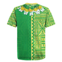 Fiji Lovoni Rugby Jersey Fijian Tapa Salusalu Green Glitter