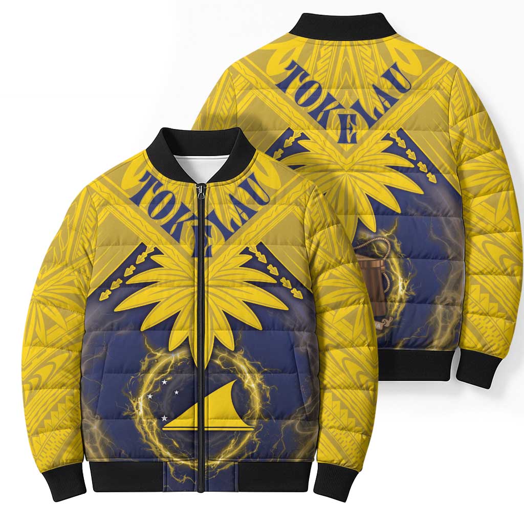 Tokelau Tokehega Day Bomber Puffer Jacket National Badge Special Style - Polynesian Pride