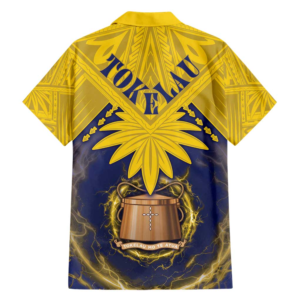 Tokelau Tokehega Day Family Matching Short Sleeve Bodycon Dress and Hawaiian Shirt National Badge Special Style - Polynesian Pride