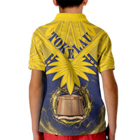 Tokelau Tokehega Day Kid Polo Shirt National Badge Special Style - Polynesian Pride