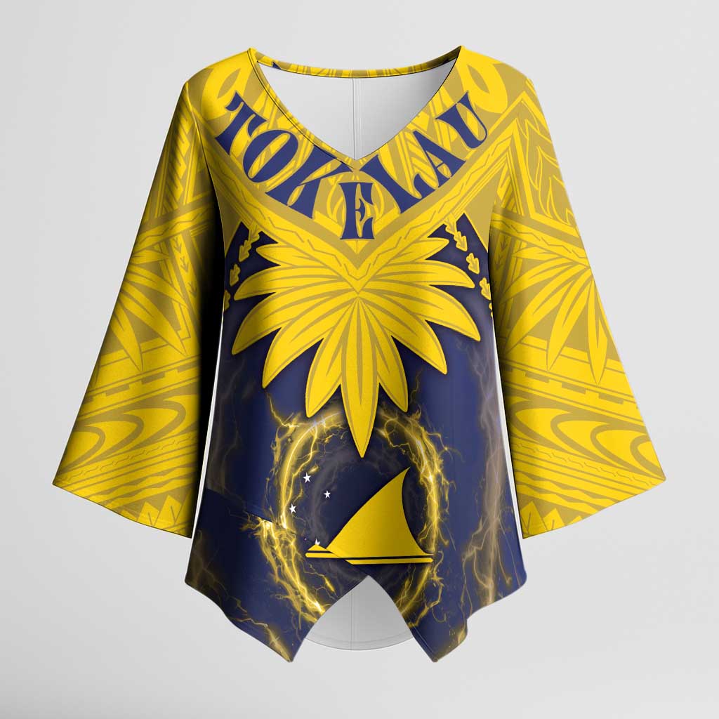 Tokelau Tokehega Day Kimono Sleeve Blouse National Badge Special Style - Polynesian Pride