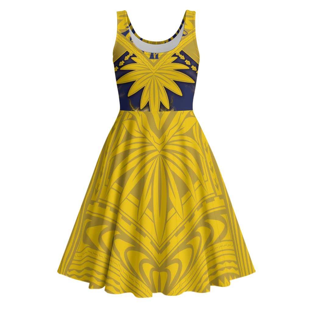 Tokelau Tokehega Day Midi Dress National Badge Special Style - Polynesian Pride