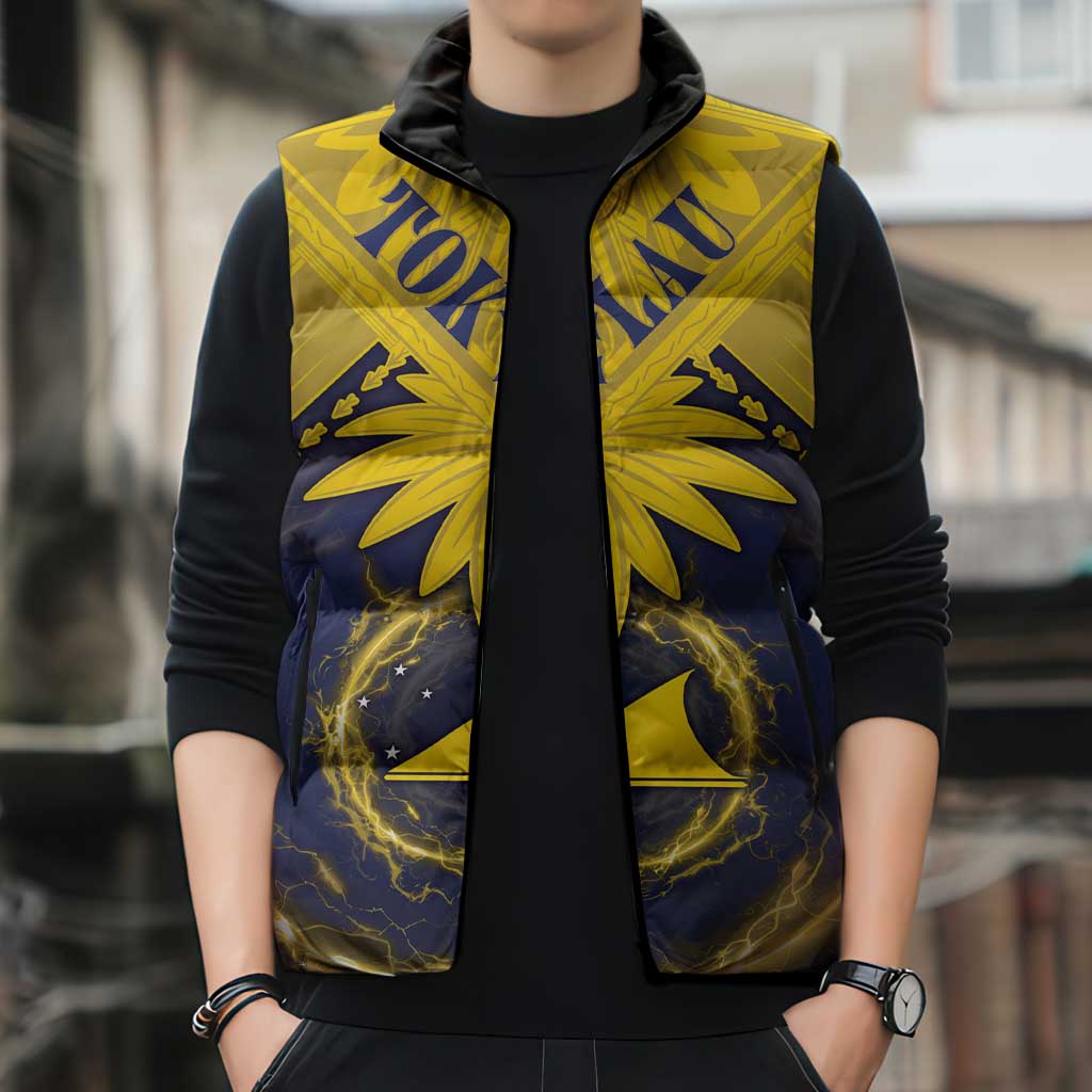 Tokelau Tokehega Day Sleeveless Puffer Jacket National Badge Special Style LT05 - Polynesian Pride