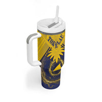 Tokelau Tokehega Day Tumbler With Handle National Badge Special Style - Polynesian Pride