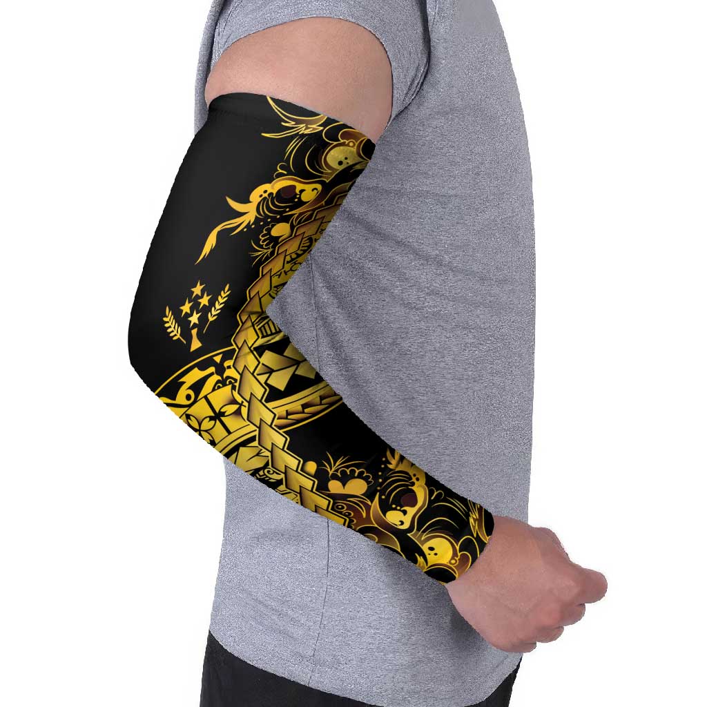 Kosrae Liberation Day Arm Sleeves Polynesian Floral Tattoo - Polynesian Pride