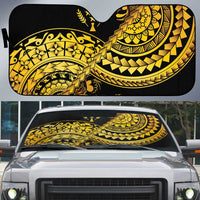 Kosrae Liberation Day Auto Sun Shade Polynesian Floral Tattoo - Polynesian Pride