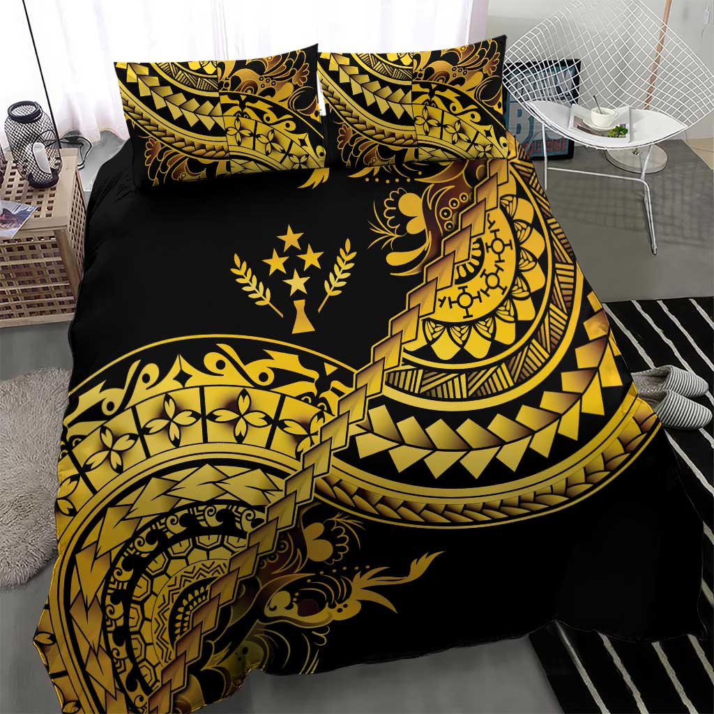 Kosrae Liberation Day Bedding Set Polynesian Floral Tattoo - Polynesian Pride