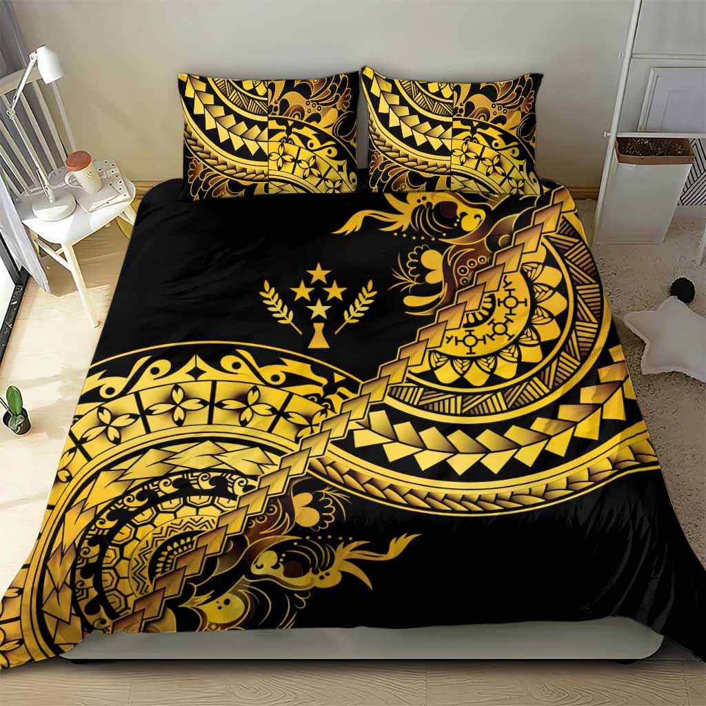Kosrae Liberation Day Bedding Set Polynesian Floral Tattoo - Polynesian Pride