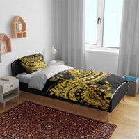 Kosrae Liberation Day Bedding Set Polynesian Floral Tattoo - Polynesian Pride