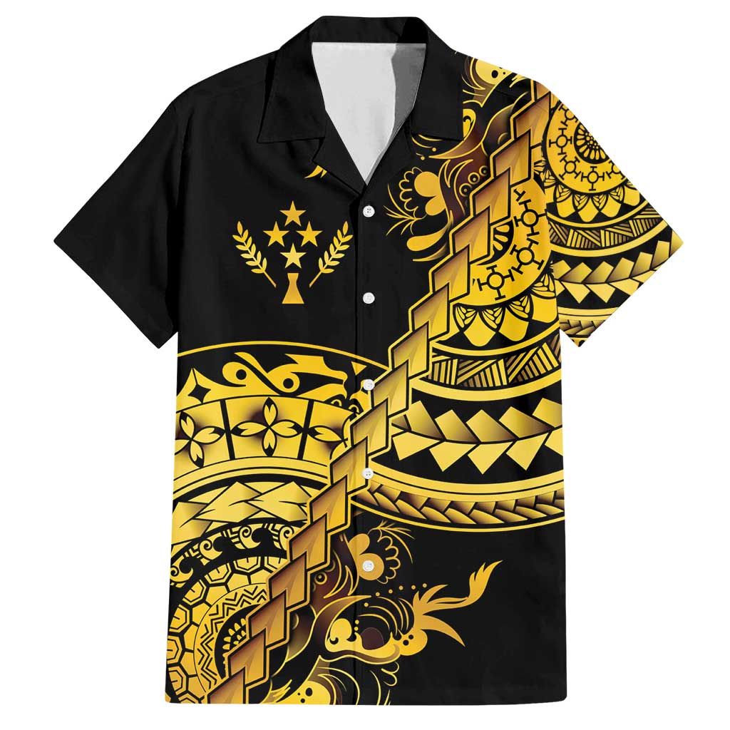 Kosrae Liberation Day Family Matching Puletasi and Hawaiian Shirt Polynesian Floral Tattoo - Polynesian Pride