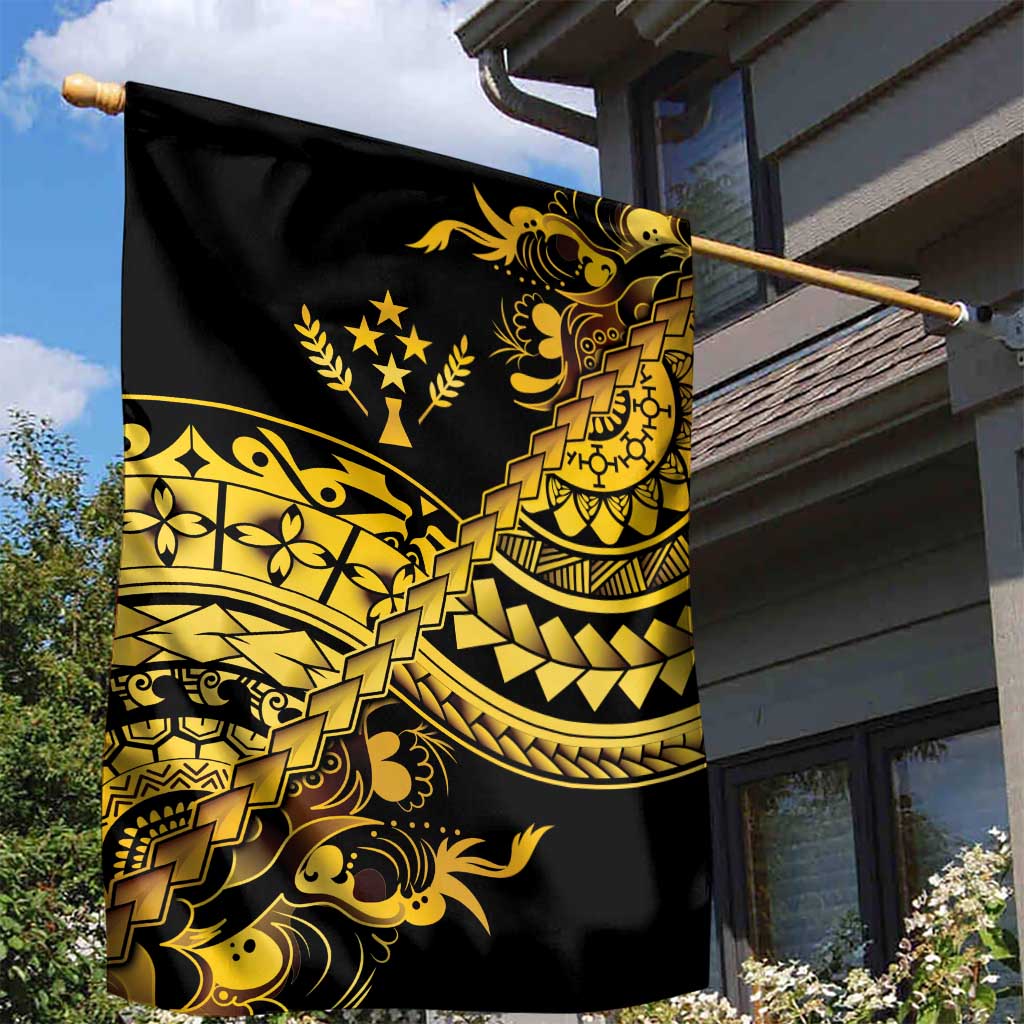 Kosrae Liberation Day Garden Flag Polynesian Floral Tattoo - Polynesian Pride