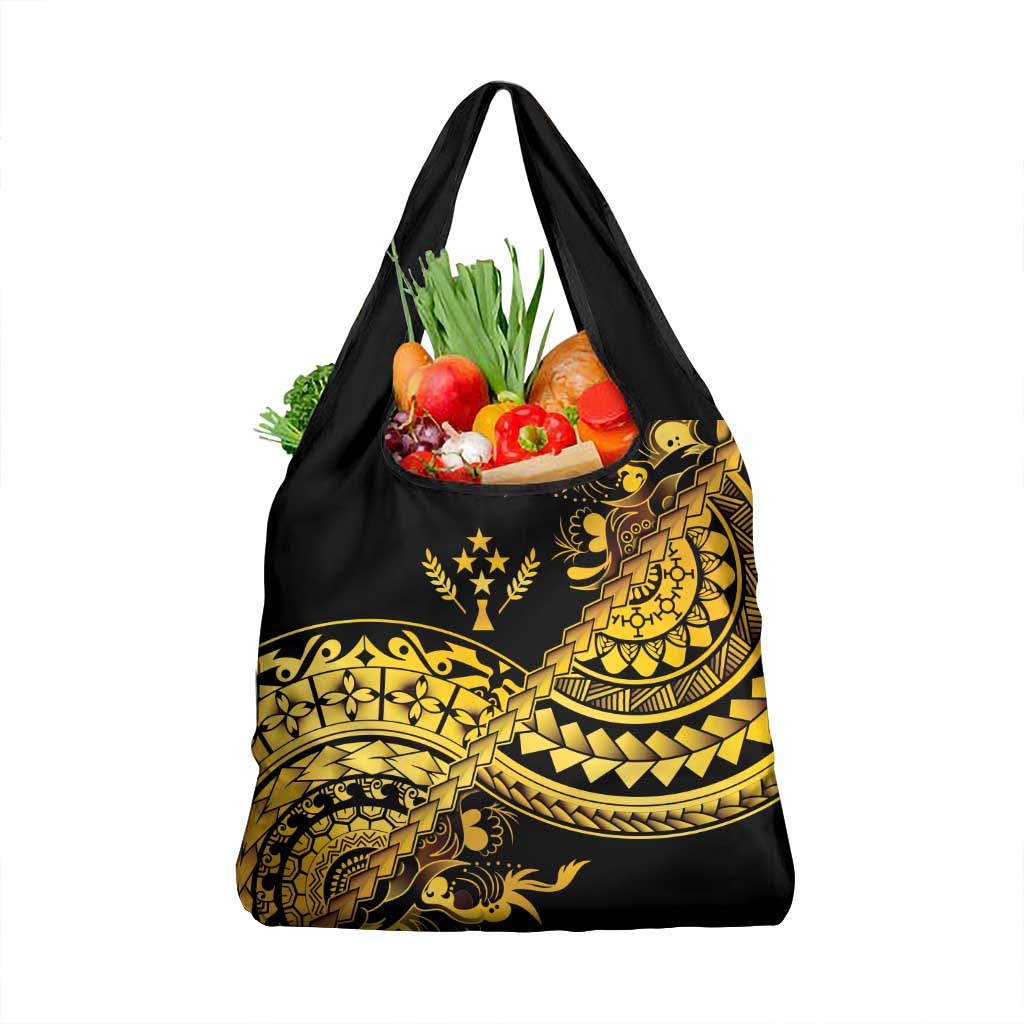 Kosrae Liberation Day Grocery Bag Polynesian Floral Tattoo - Polynesian Pride
