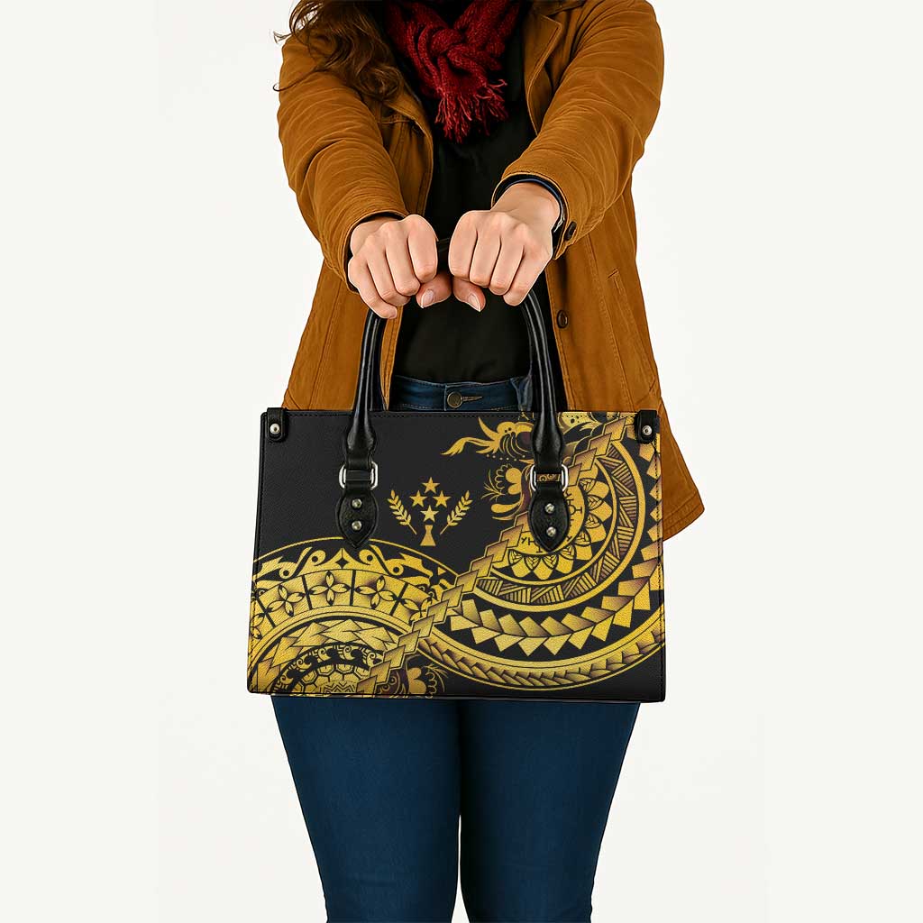 Kosrae Liberation Day Leather Bag Polynesian Floral Tattoo - Polynesian Pride