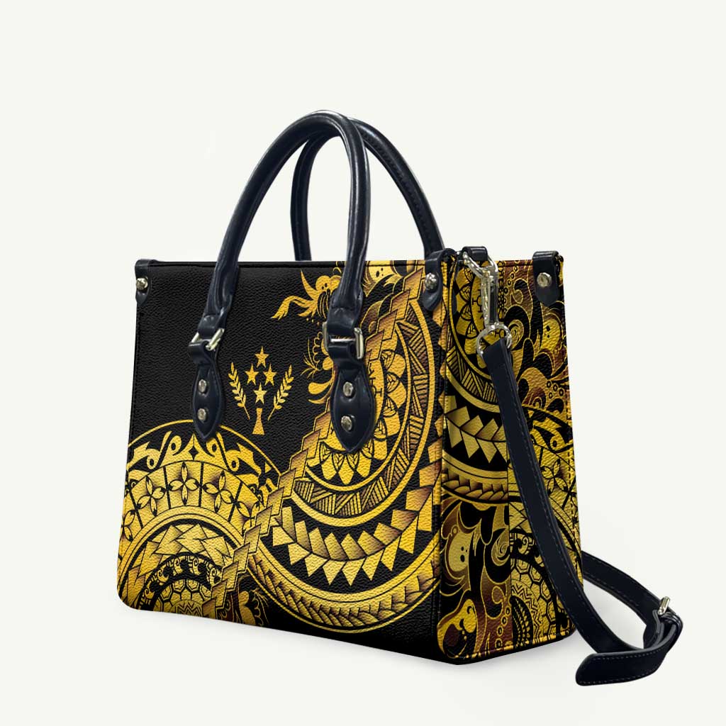 Kosrae Liberation Day Leather Bag Polynesian Floral Tattoo - Polynesian Pride