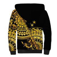 Kosrae Liberation Day Sherpa Hoodie Polynesian Floral Tattoo - Polynesian Pride