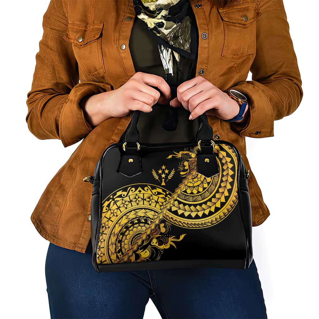 Kosrae Liberation Day Shoulder Handbag Polynesian Floral Tattoo - Polynesian Pride
