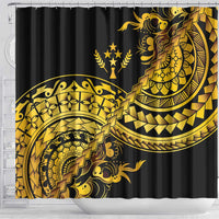 Kosrae Liberation Day Shower Curtain Polynesian Floral Tattoo - Polynesian Pride