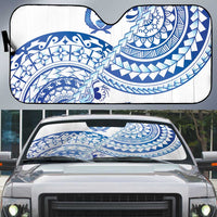 Pohnpei Liberation Day Auto Sun Shade Polynesian Floral Tattoo - Polynesian Pride