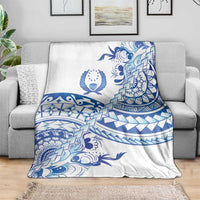 Pohnpei Liberation Day Blanket Polynesian Floral Tattoo - Polynesian Pride