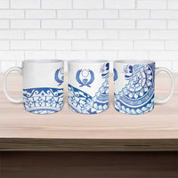 Pohnpei Liberation Day Ceramic Mug Polynesian Floral Tattoo - Polynesian Pride