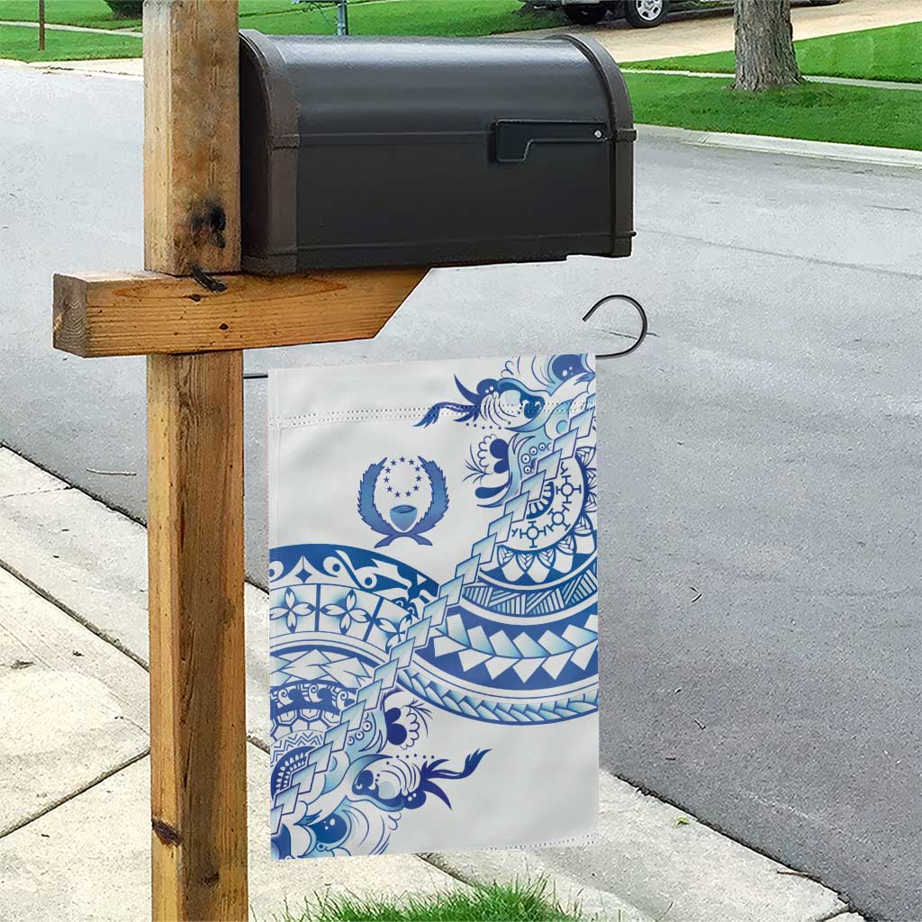 Pohnpei Liberation Day Garden Flag Polynesian Floral Tattoo - Polynesian Pride