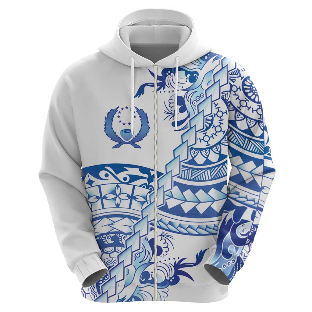Pohnpei Liberation Day Hoodie Polynesian Floral Tattoo - Polynesian Pride