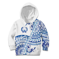 Pohnpei Liberation Day Kid Hoodie Polynesian Floral Tattoo - Polynesian Pride