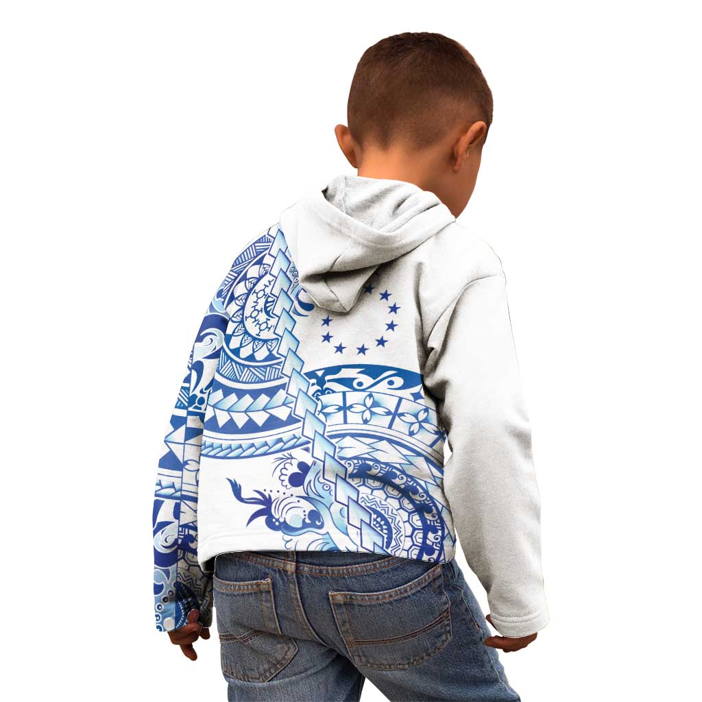 Pohnpei Liberation Day Kid Hoodie Polynesian Floral Tattoo - Polynesian Pride