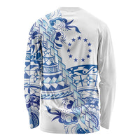Pohnpei Liberation Day Long Sleeve Shirt Polynesian Floral Tattoo - Polynesian Pride