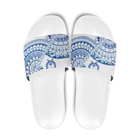 Pohnpei Liberation Day Slide Sandals Polynesian Floral Tattoo - Polynesian Pride