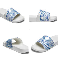 Pohnpei Liberation Day Slide Sandals Polynesian Floral Tattoo - Polynesian Pride