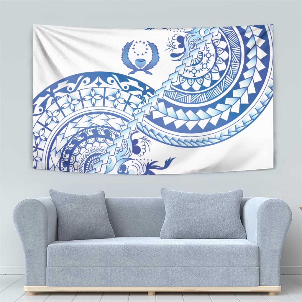 Pohnpei Liberation Day Tapestry Polynesian Floral Tattoo - Polynesian Pride