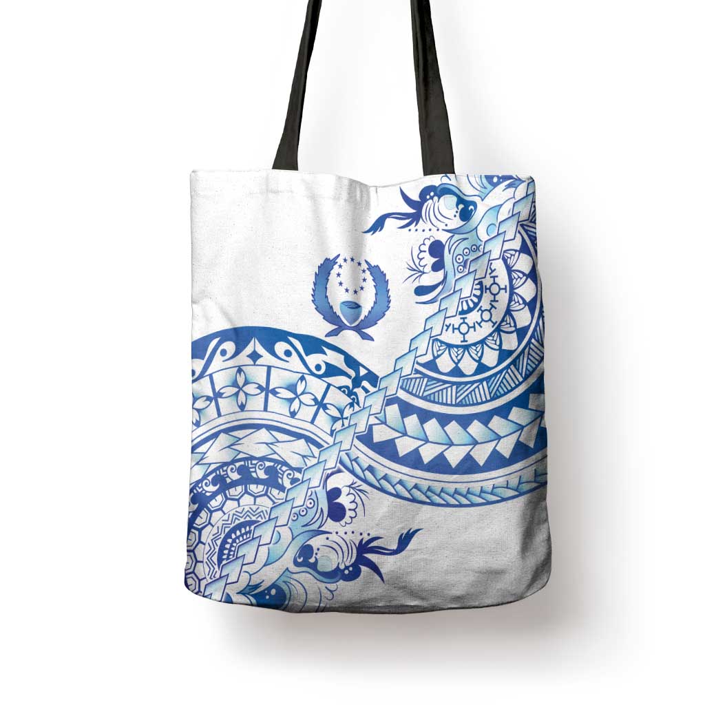 Pohnpei Liberation Day Tote Bag Polynesian Floral Tattoo - Polynesian Pride