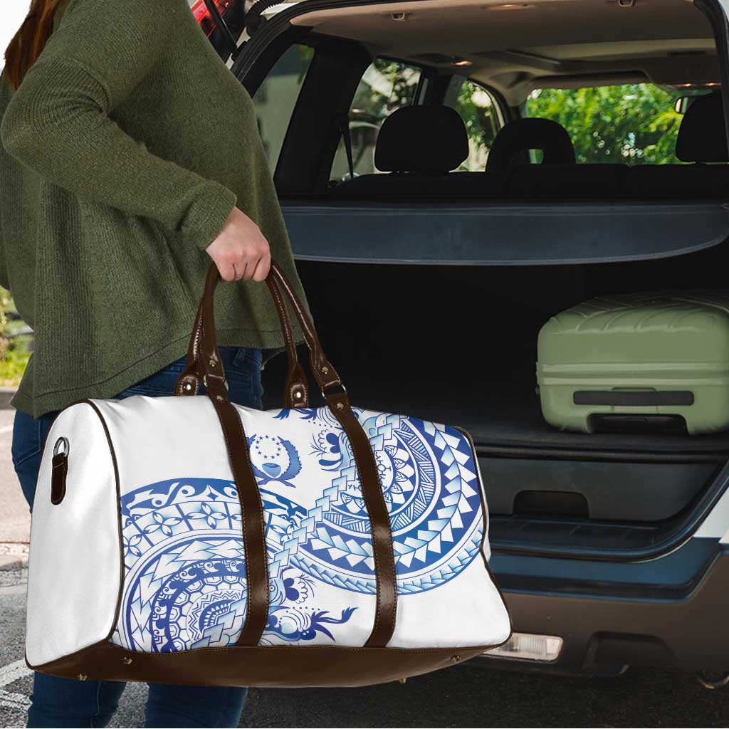 Pohnpei Liberation Day Travel Bag Polynesian Floral Tattoo - Polynesian Pride
