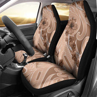 Hawaii Brown Hibiscus Pikake Lei Car Seat Cover - Polynesian Pride